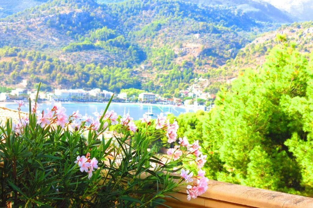 Apartamento gran terraza privada y vistas al mar Puerto de Sóller Exterior foto